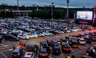 (RU) Баста собрал более 600 машин на концерте Live & Drive
